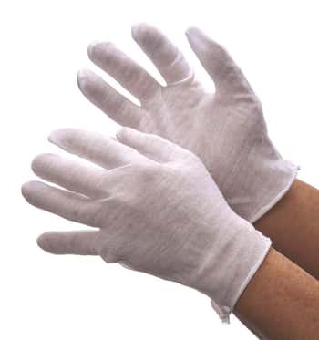 Light Weight Cotton/Polyester Lisle Inspection Gloves - Size: Large
