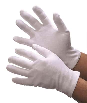 Medium Weight Cotton Lisle Inspection Gloves - Size: Large