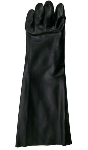Smooth Finish Interlock Lined PVC Gloves w/ 18" Gauntlet Cuff - Size: Men's