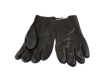 Semi-Rough Finish Interlock Lined PVC Gloves w/ 14" Gauntlet Cuff - Size: Men's