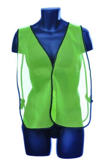 Mesh Safety Vests - General Purpose - Green - One Size Fits Most