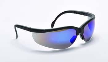 Wolverine Safety Glasses - Blue Mirrored Lenses