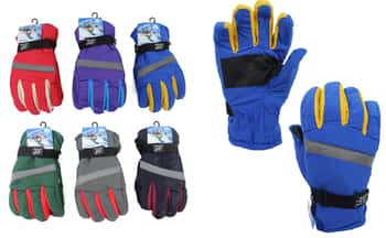 Men's Ski Gloves w/ Reflective Strip
