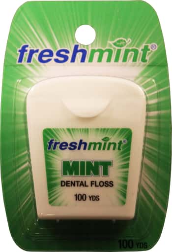 Freshmint 100 Yard Mint Waxed Dental Floss