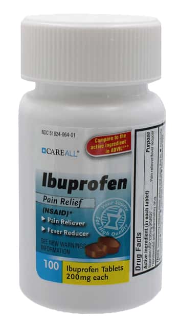 CareALL Ibuprofen Tablets, 200mg, 100/bt