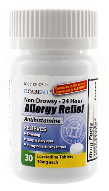 CareALL Allergy Relief - Loratadine 10mg (Compare to Claritin) - 30/Bottle