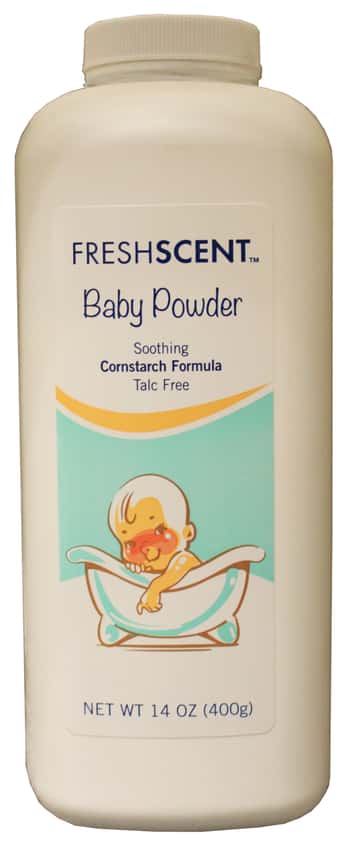 Freshscent 14 oz. Talc-Free Baby Powder Soothing Cornstarch Formula