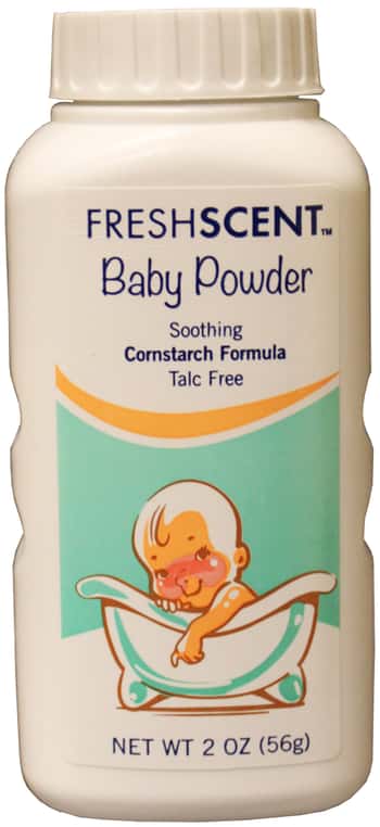 Freshscent 2 oz. Talc-Free Baby Powder Soothing Cornstarch Formula