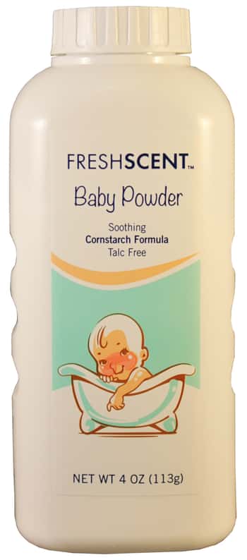 Freshscent 4 oz. Talc-Free Baby Powder Soothing Cornstarch Formula