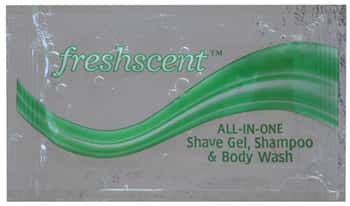 Freshscent 0.34 oz. Shampoo, Shave Lotion & Body Wash