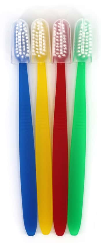 Multicolor Toothbrushes w/ Cap
