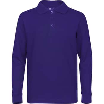 Boy's School Uniform Long-Sleeve Shirts - Purple - Choose Your Sizes (3/4-18/20)