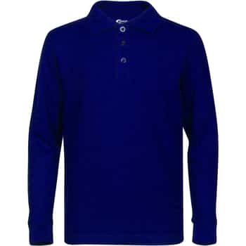 Boy's School Uniform Long-Sleeve Shirts - Royal Blue - Choose Your Sizes (3/4-18/20)