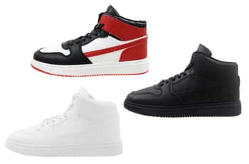 Men's Two Tone High Top Sneakers - Choose Your Color(s)