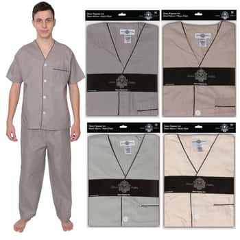 Men's Pajama Set w/ Front Pocket - Assorted Colors