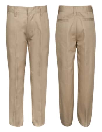 Little Boy's School Uniform Trouser Pants - Khaki - Choose Your Sizes (4-7)