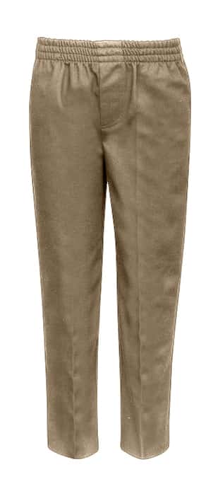 Toddler's Pull-On School Uniform Trouser Pants - Khaki - Choose Your Sizes (2T-4T)