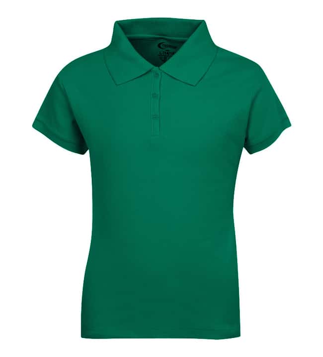 Girl's School Uniform Short Sleeve Polo Shirts Kelly Green
