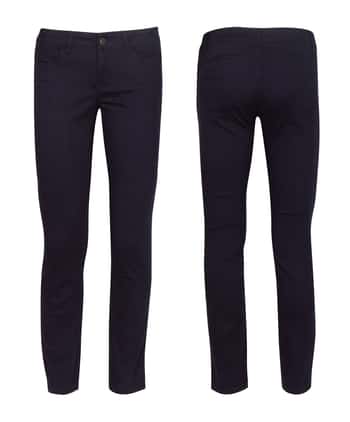 Junior Ladies Active Flex School Uniform Skinny Trousers- Navy Blue - Choose Your Sizes (1-13)