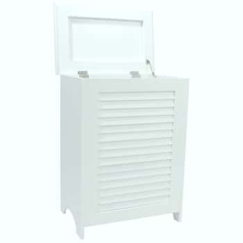 Contemporary Country Louvered Front Hampers