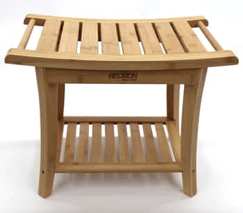 Bamboo Shower Bench w/ Side Handles