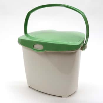 Sure-Close Kitchen Food Scrap Pail Containers w/ Eco Green Lid