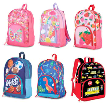 14" Boy's & Girl's Novelty Backpacks - Assorted Designs