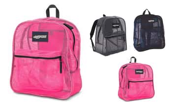 17" Mesh Backpacks w/ Padded Adjustable Straps - Choose Your Color(s)
