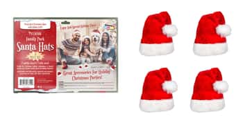 Christmas Santa Hats - Family Pack - 4-Pack