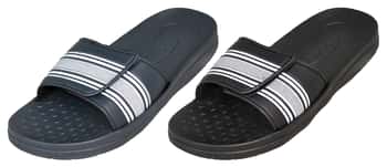 Men's Sport Velcro Slide Sandals w/ Adjustable Strap - Assorted Colors - Sizes 7/8-13