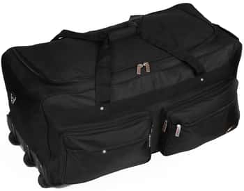 Cargo Rollaboard Duffle Bags w/ Detachable External Compartments - Black                        