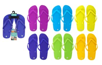 Coastal Kicks Women's Flip Flops - Solid Colors