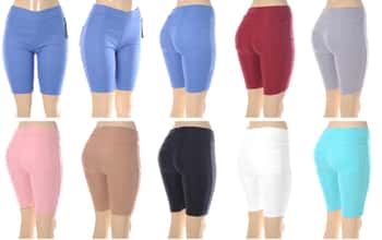 Missy Bermuda Shorts w/ Back Pockets - Solid Colors - Size Medium-2X