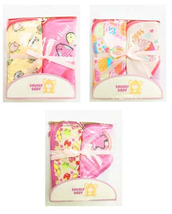 Hooded Baby Towels - Girl Graphics - 2-Packs