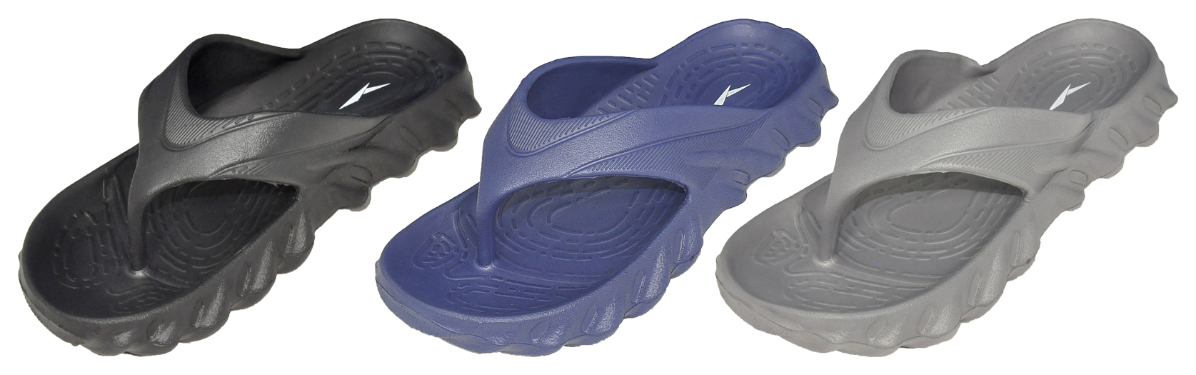 Men's Athletic FLIP Flop Sandals w/ Soft Textured Footbed