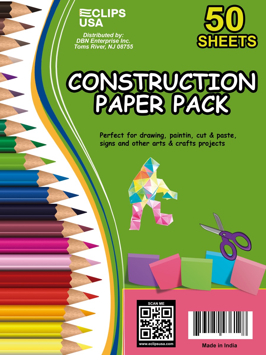 ''50-Sheet 9'''' X 12''''Construction PAPER Pad''
