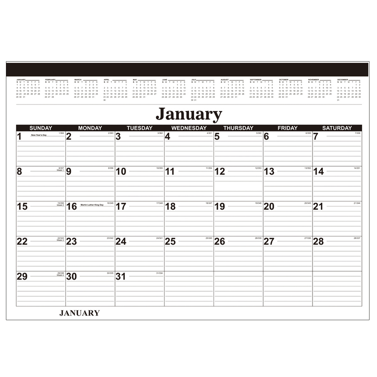 2022 Desk Blotter Calendars