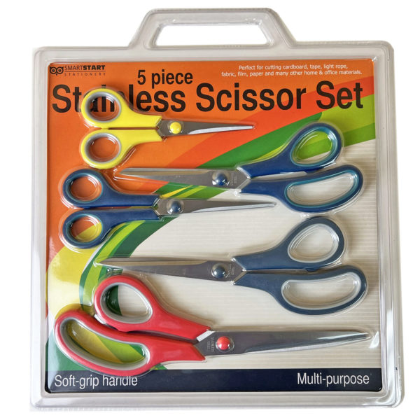 Bazic 4410 5'' Soft Grip Blunt Tip Stainless Steel Scissors Pack of 24, 1 -  Pick 'n Save