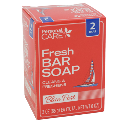 SOAP 2pk Fresh 3oz Bar Boxed Personal Care