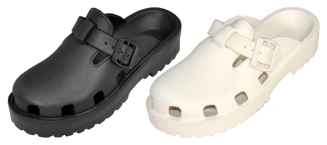 Women's Fashion Platform Clogs w/ Adjustable Buckle Strap