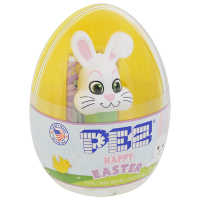 Pez Easter EGGS With Mini Dispenser 3 Assorted With 2 Rolls Candy In Counter Display