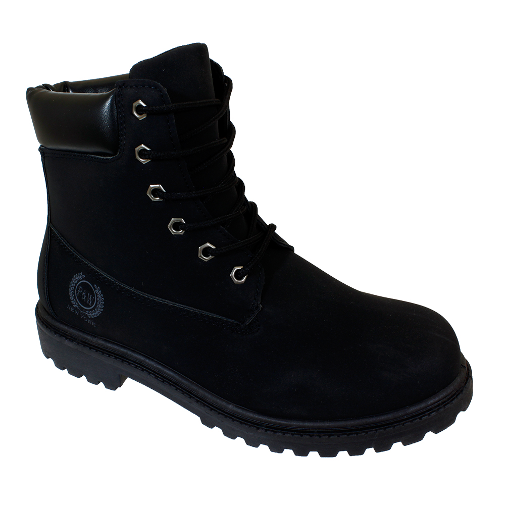 Men's Work BOOTS w/ Cushion Trim - Black