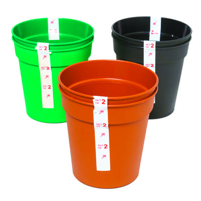 ''Planter 5.5''''x 5.5'''' Starter Pots 2 Terra, Green, BROWN In Pdq #fam Gr 5.5''