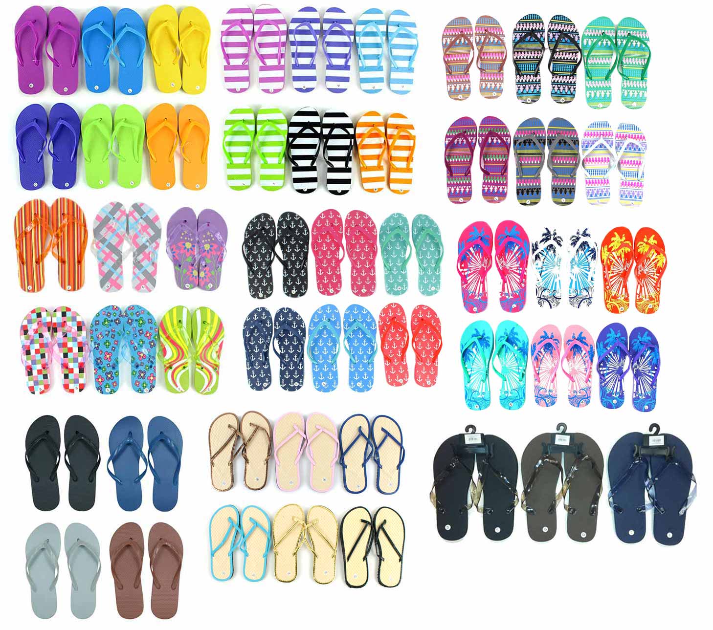 ''Pallet Of Men's, Women's, and Children's Assorted FLIP Flops''