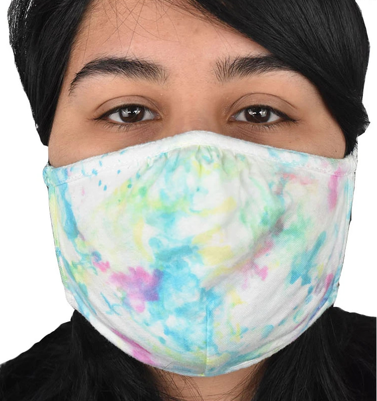 100% Cotton ReusaBle Face Masks - Birthday Cake Dyed