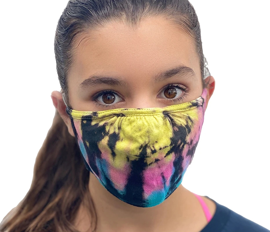 100% Cotton ReusaBle Face Masks - Ripple Dyed