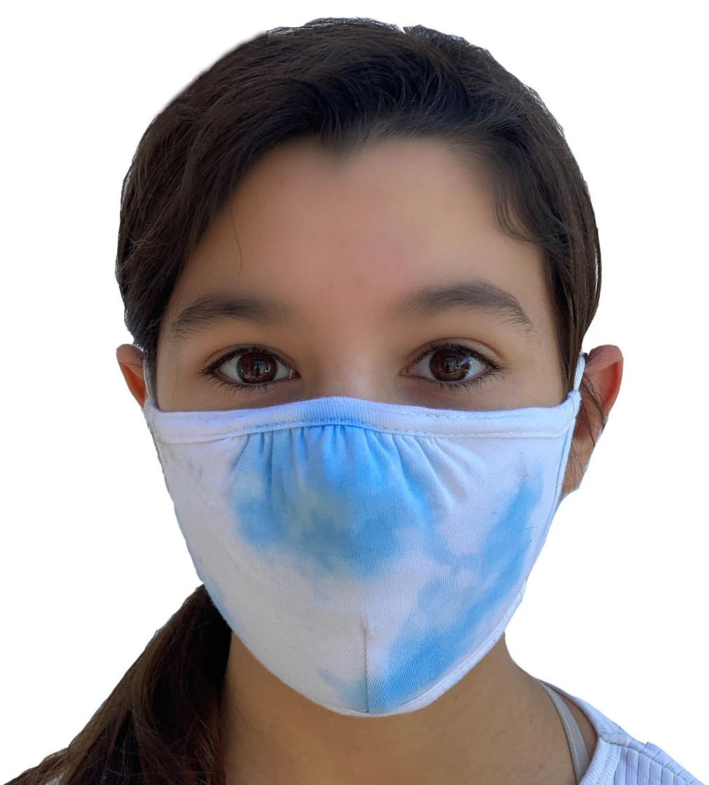 100% Cotton ReusaBle Face Masks - Sky Dyed