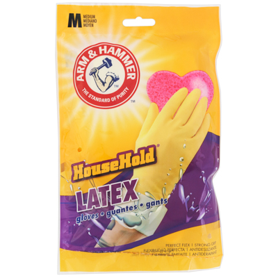 Gloves Arm & HAMMER Medium Household Latex