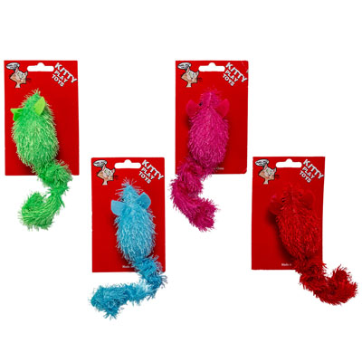 Cat TOY Pull And Move Mouse 5in4 Colors In Display#ct10883