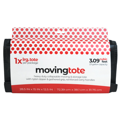 Moving Large Tote Bag Black 28.5 X 15 X 12.5